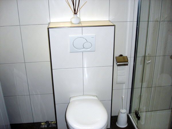 Draufsicht ToiletteEingemauertes Gislelment